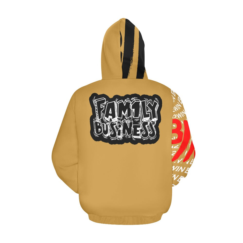Born2Win - Mahzi All Over Family Business Hoodie (Gold)