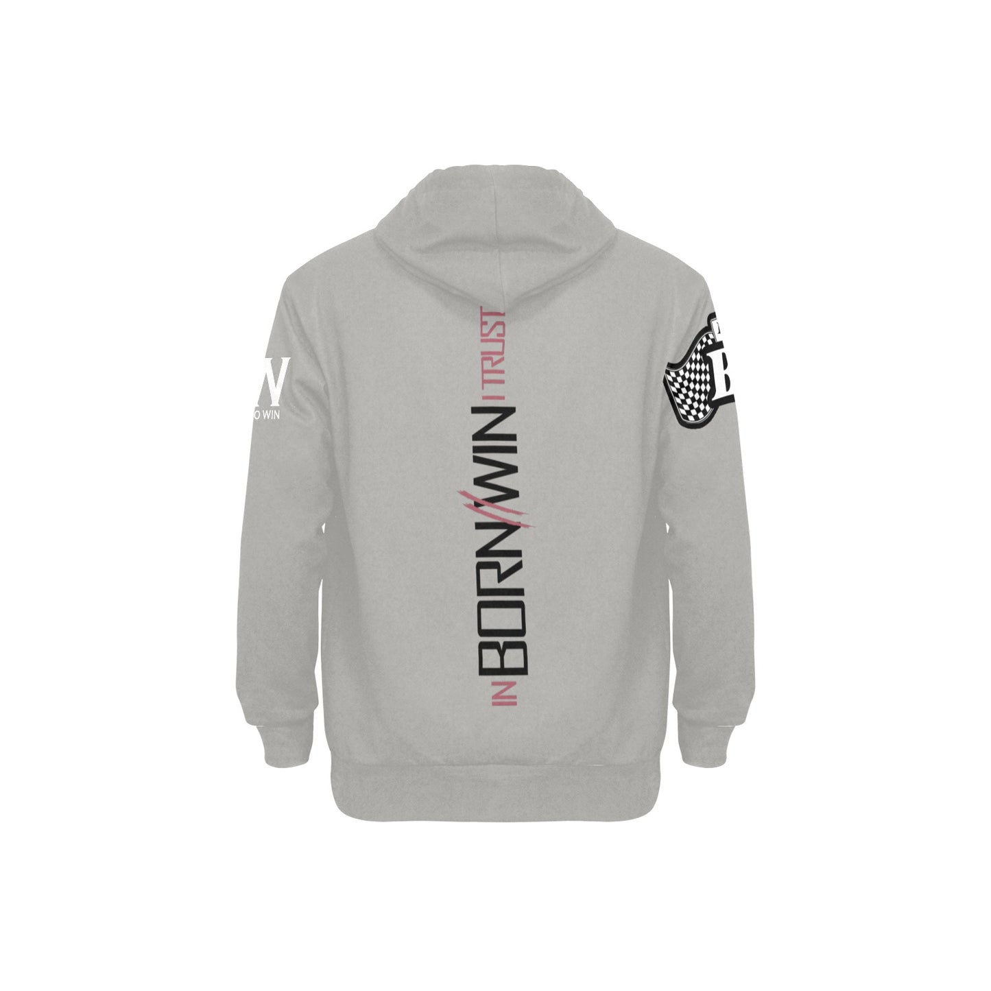 Born2Win - All Over Hoodie (Grey)