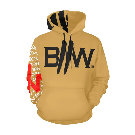 Born2Win - Mahzi All Over Family Business Hoodie (Gold)