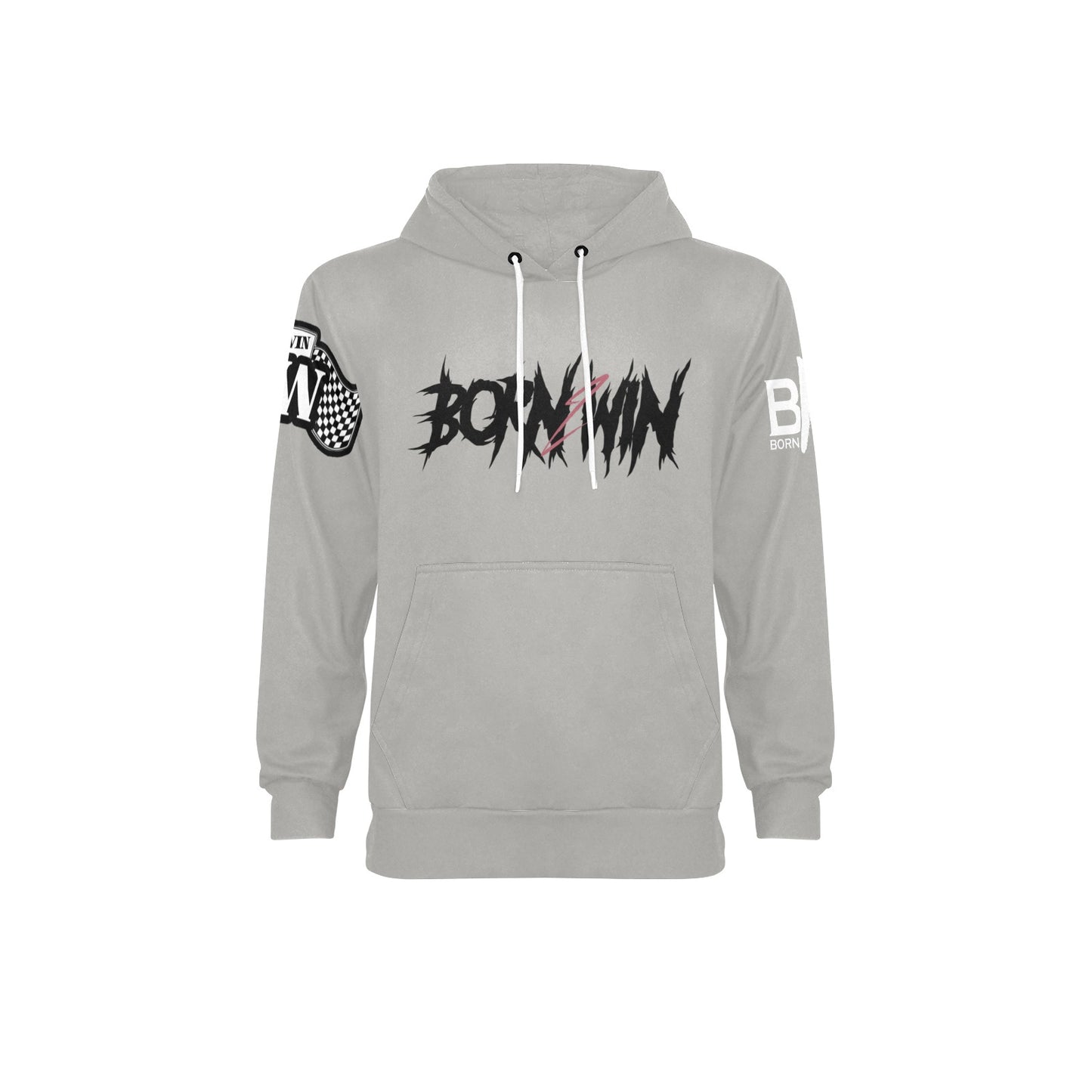 Born2Win - All Over Hoodie (Grey)